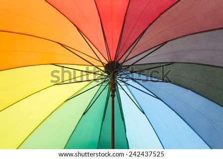 Rod rainbow umbrella