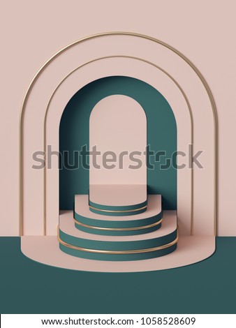 Similar – Image, Stock Photo Pink construction with stairs and floors