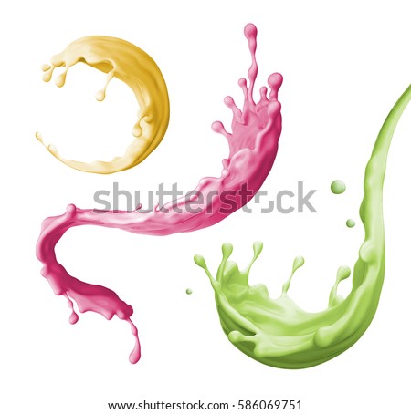 Similar – Image, Stock Photo Green smoothie splashing in glass and flying ingredients at white background with heap of green fruit and vegetable