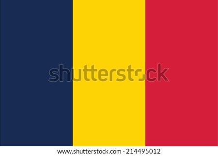 An Illustration of the flag of Chad