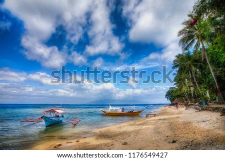 Beach Near Puerto Galera on Mindoro, Philippines Zdjęcia stock © 