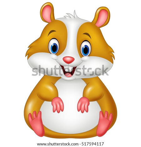 Cute Hamster Cartoon Stock Photo 517594117 : Shutterstock