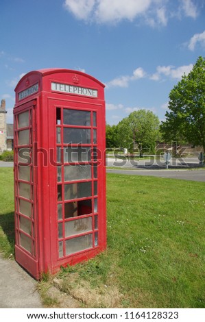 Image, Stock Photo Public telephone in Brittany