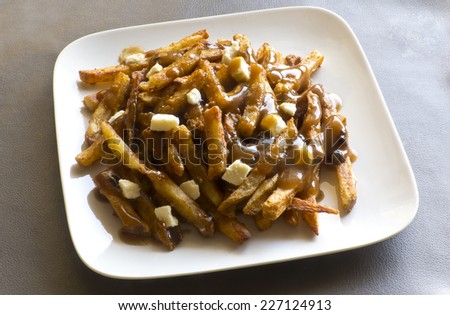 Canadian cuisine, Poutine, gravy, french fries, and cheese curd