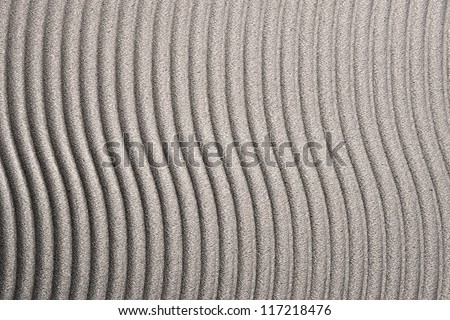 Abstract background pattern and texture of brushed metal with wavy lines and ridges