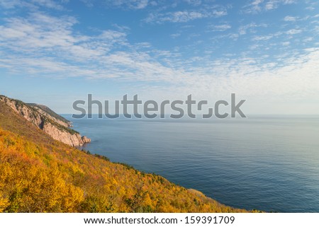 Coastal Scene on the Cabot Trail (Cape Breton, Nova Scotia, Canada)