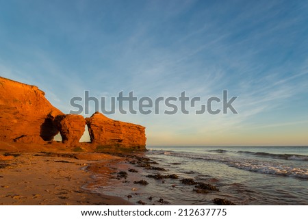 Red Sandstone Cliffs (Green Gables Shore, Prince Edward Island , Canada)