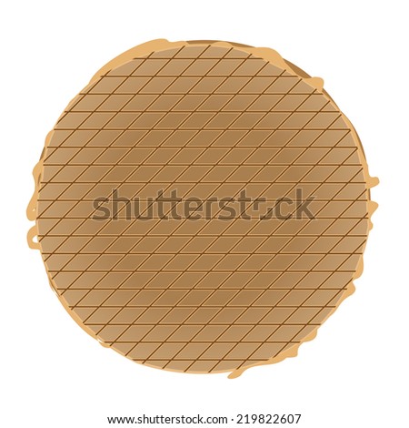 Image of a typical Dutch cookie the stroopwafel