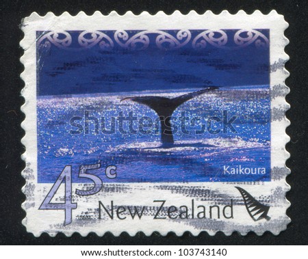 NEW ZEALAND - CIRCA 2004: stamp printed by New Zealand, shows Tourist Attractions - Kaikoura, circa 2004