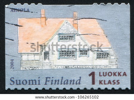 FINLAND- CIRCA 2004: stamp printed by Finland, shows house, circa 2004
