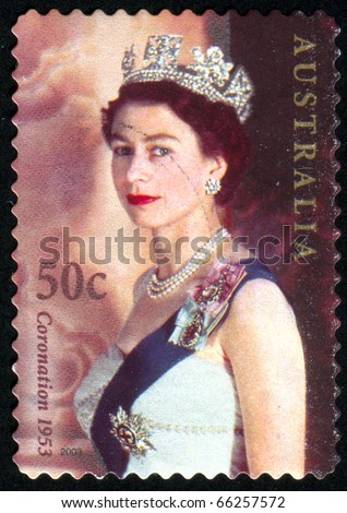 AUSTRALIA - CIRCA 2003: stamp printed by Australia, shows Queen Elizabeth II, circa 2003