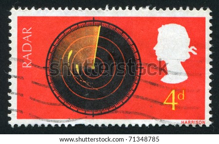 GREAT BRITAIN - CIRCA 1967: stamp printed by Great Britain, shows  Radar screen, circa 1967.