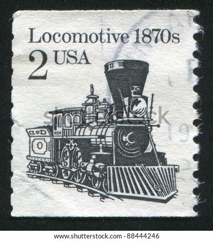 UNITED STATES - CIRCA 1981: stamp printed by United states, shows locomotive, circa 1981