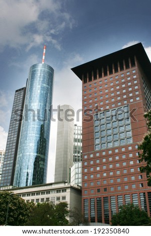 FRANKFURT AM MAIN, GERMANY, MAY The 1st 2014: The Main Tower is a 56-storey, 200 m (656 ft) skyscraper in the Innenstadt district of Frankfurt, Germany. It is named after the nearby Main river.