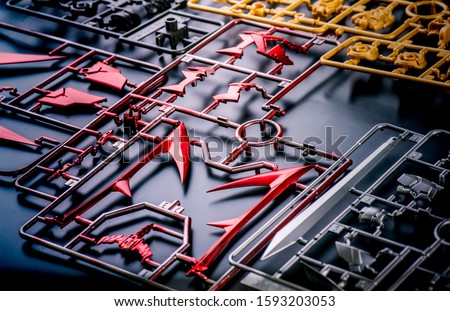 Similar – Image, Stock Photo plastic model of a human jaw with white teeth on a yellow background, oral hygien