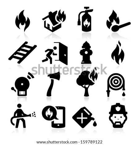 Firefighting icons