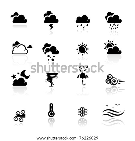 Icons set Weather