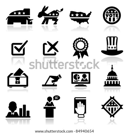 Icons set Election