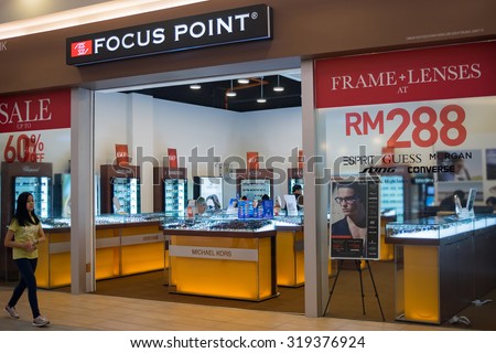 SEPANG, MALAYSIA - SEPTEMBER 20, 2015: Focus Point outlet store at Mitsui Outlet Park KLIA in Sepang, Selangor.