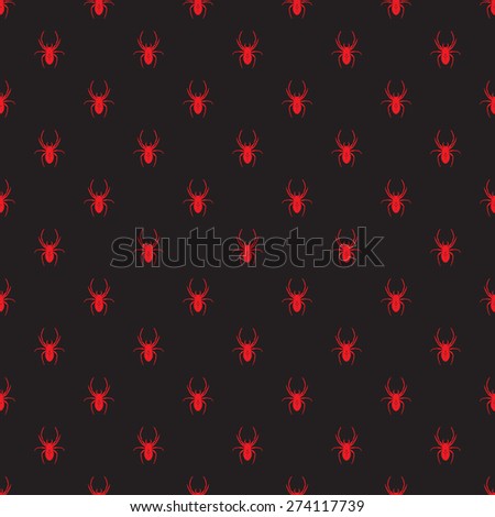 Seamless retro pattern spider. For pattern fills, web page background, blog. Stylish texture.