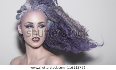 Crazy Purple hair