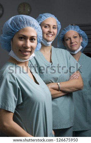 Medical personnel in operating room