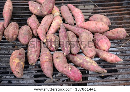 cassava burned food