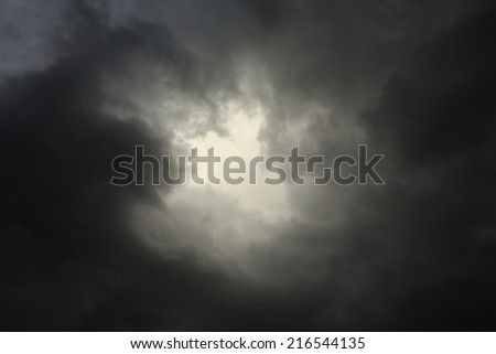 lighting in the dark sky thunderstorm clouds