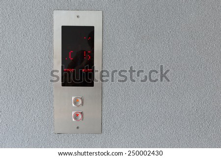 button icon up and down of lift