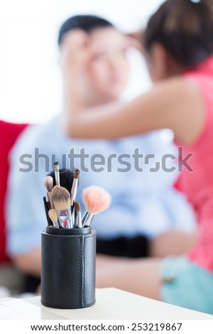 sets makeup brush for professional makeup artist