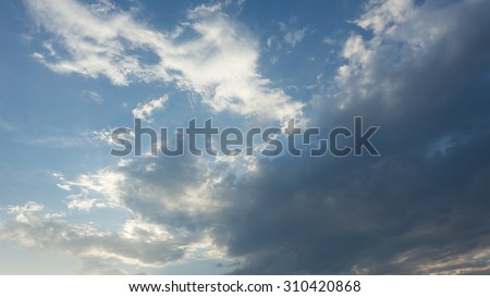 blue sky with cloud, beautiful sky have a nice day