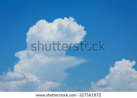 cloud and clear blue sky, image weather background