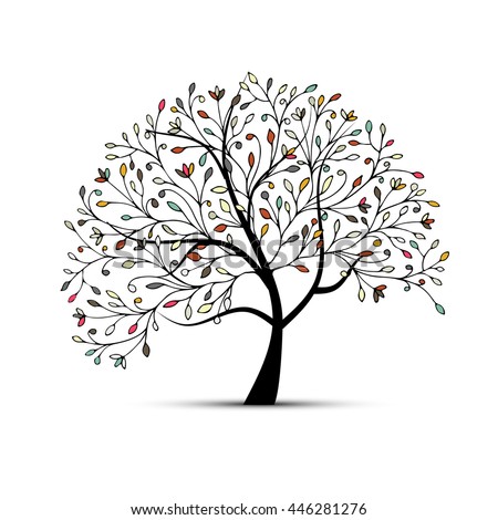 Free Vector Abstract Tree | 123Freevectors