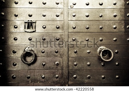 Old arabic styled iron door.