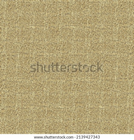 Beige floor mat with cross scratches. Distressed moquette texture. Seamless pattern. ストックフォト © 