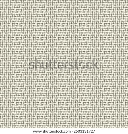 A pattern with small squares resulting from the intersection of some straight stripes with slightly wavy ones. Checked retro or modern fabric in black and white. Abstract vector.