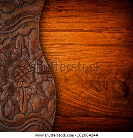 Wood Carving Background Stock Photo 102004144 : Shutterstock