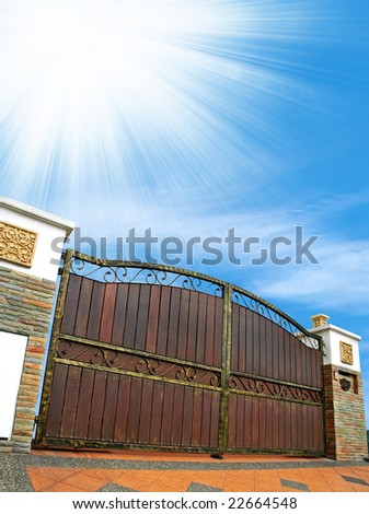 modern house gate