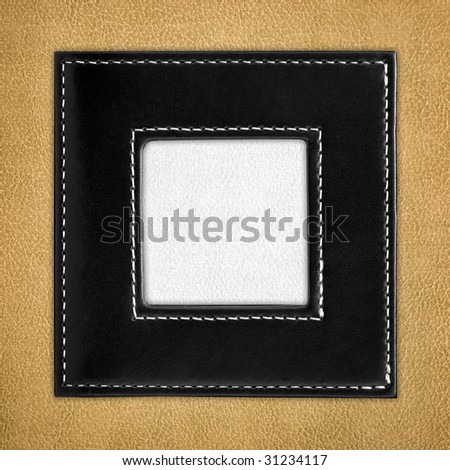 elegant leather picture frame