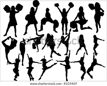 Cheering Squad Stock Vector 8103469 : Shutterstock