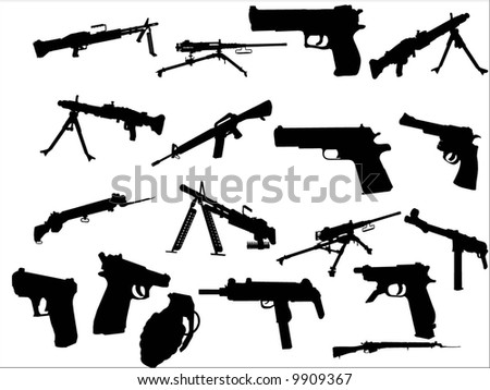 gun - stock vector