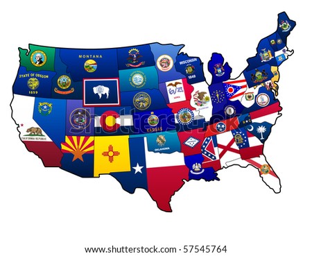 States Of United States Stock Photo 57545764 : Shutterstock