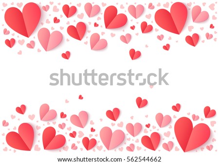valentines day hearts border