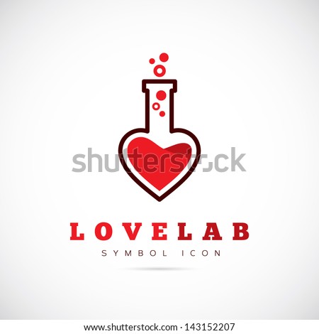 Love lab logo template