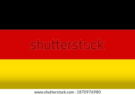Vector flag of Germany. Color symbol isolated on white background. Germany flag image.