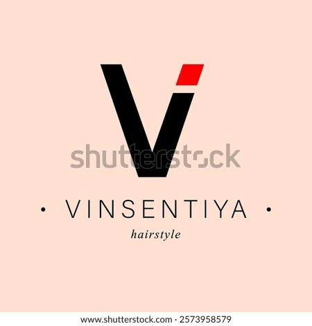 Bundle  Minimalistic Logos. Monogram of letters V. square. Vector design. for beauty salon or art studio.