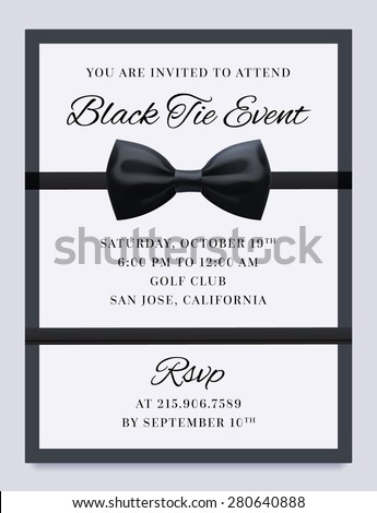 vector images illustrations and cliparts elegant vector black tie black tie event invitation
