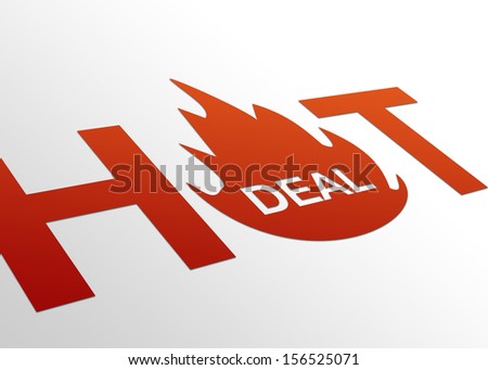 Perspective Hot Deal Sign