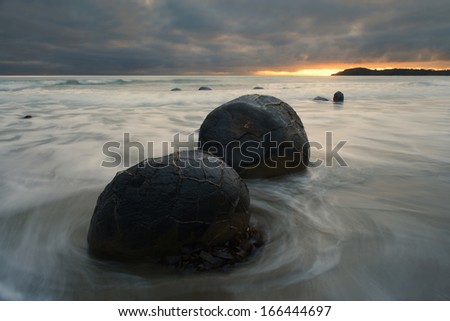 Moeraki Boulders, Coastal Otago, South Island, New Zealand