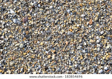 a mountain of gravel in a gravel pit